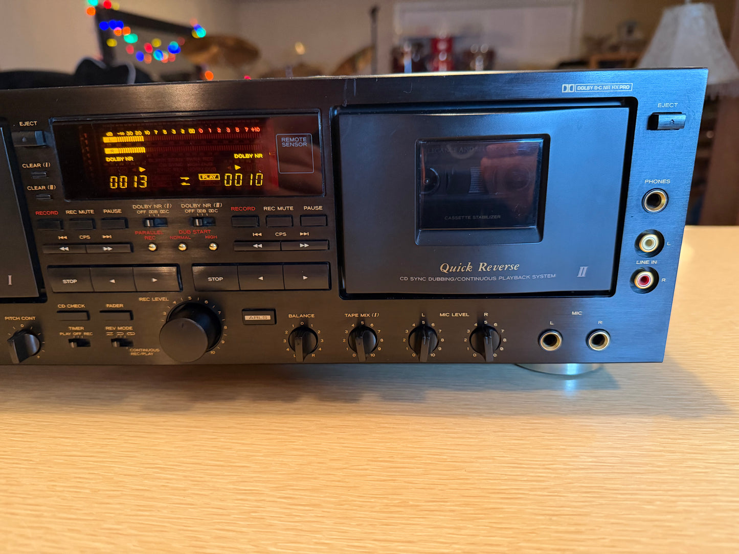TEAC W-6000R 4 Head Dual Cass Auto Reverse & Record FRESH PRO SERVICE HIGH END🔥