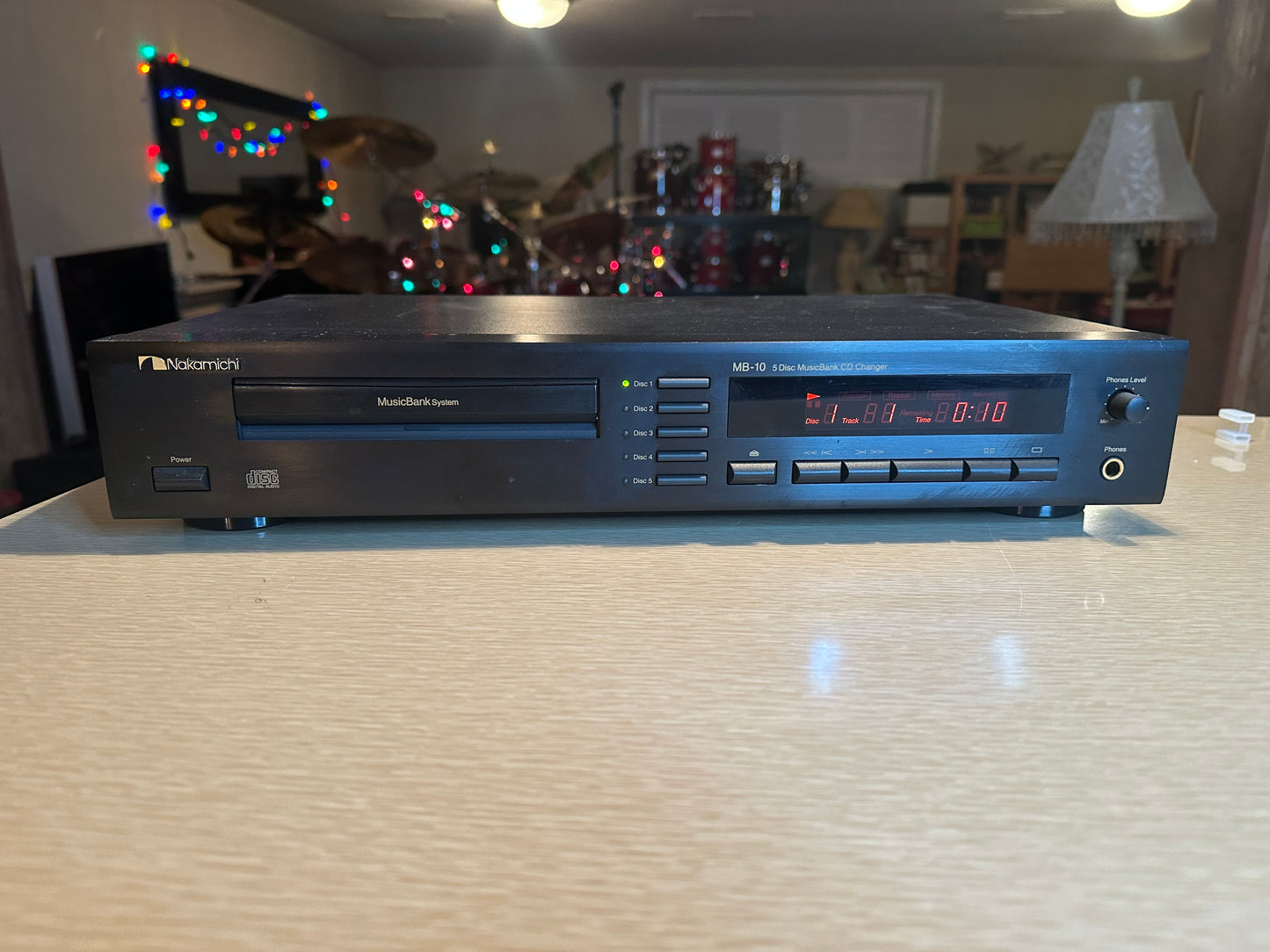 Vintage Nakamichi MB-10 5 Disc MusicBank CD Changer Player Fully Functional Rare