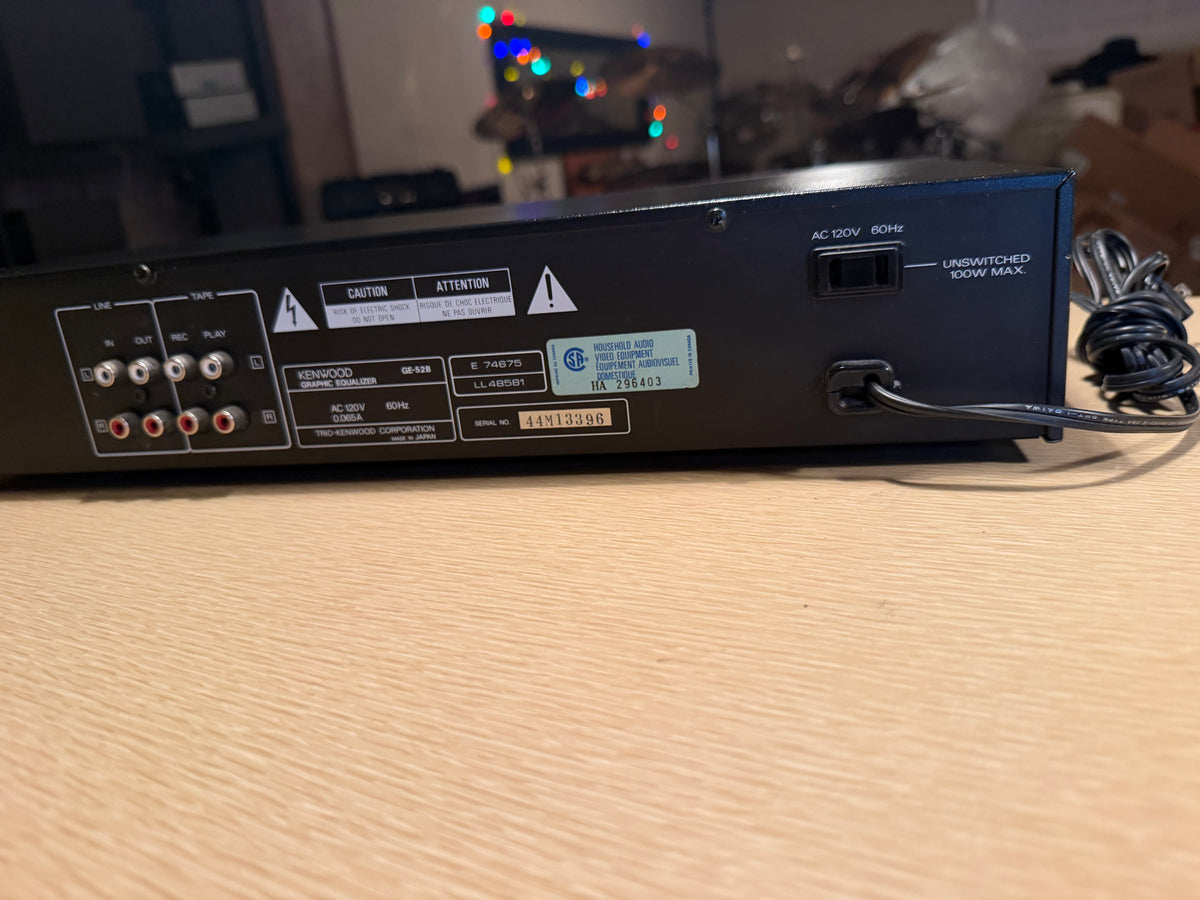 Kenwood Graphic Equalizer GE-52B Fresh Serviced Rare Red Faceplate Beauty🔥🎶