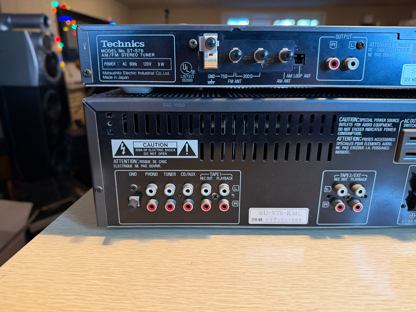 TECHNICS SU V76 STEREO INTEGRATED AMPLIFIER AND ST S76 TUNER FRESHLY SERVICED🔥