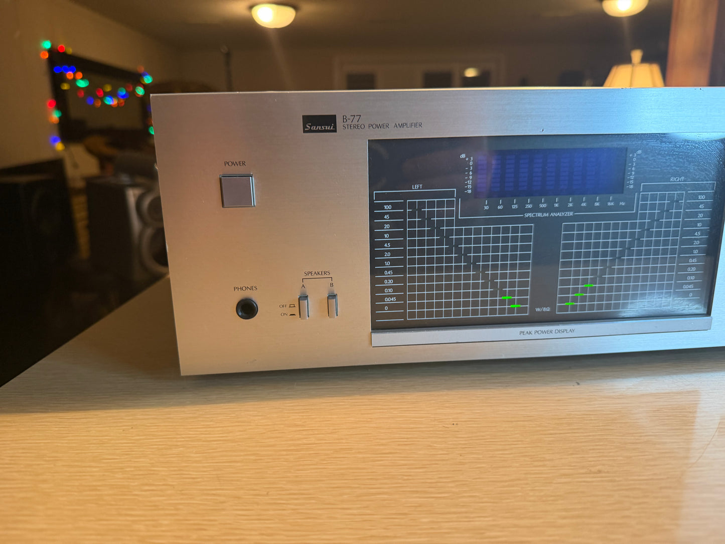 Sansui B-77 vintage stereo Powe Amplifier Full Fresh Service Beautiful Nice Cnd!