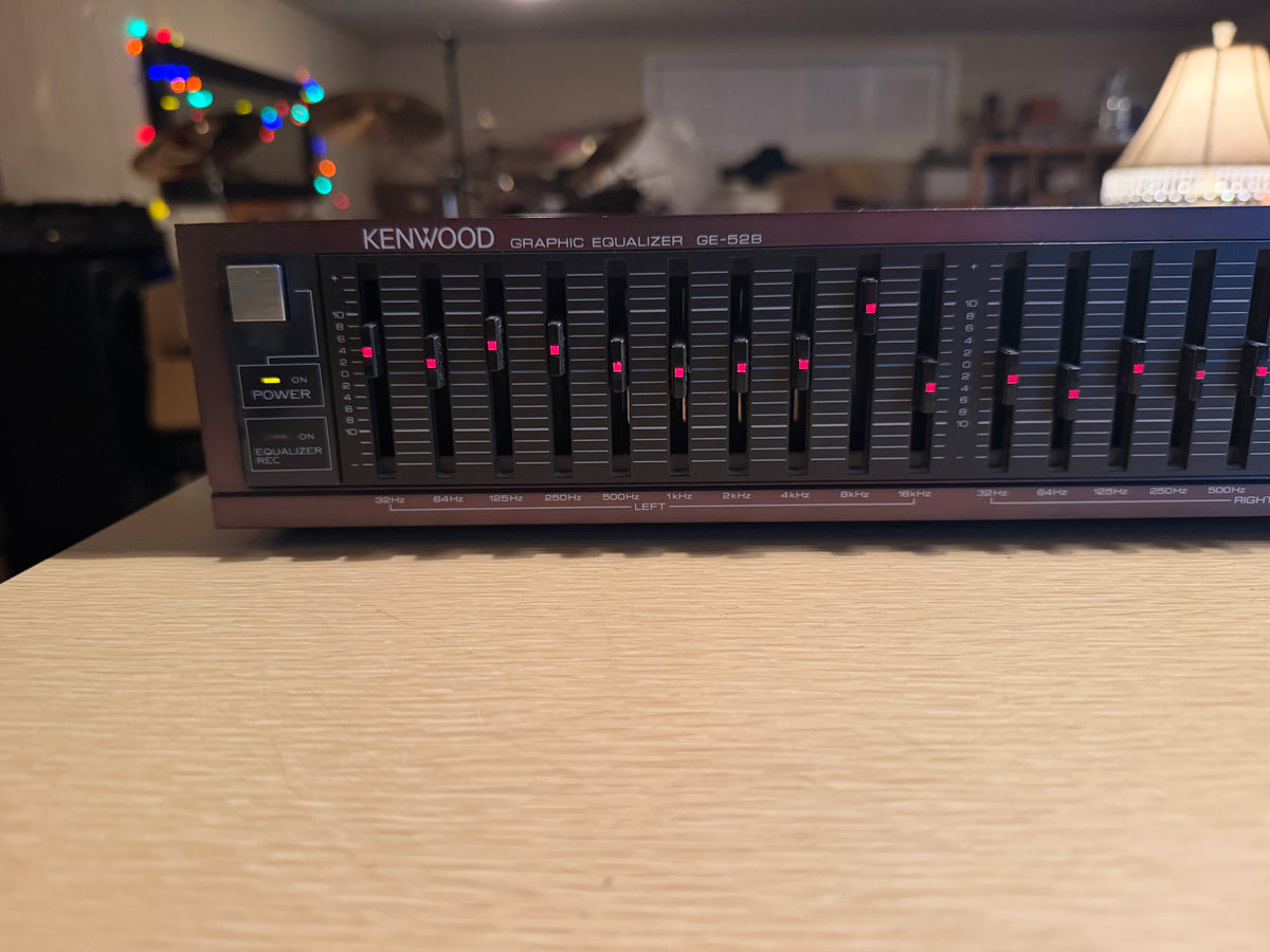 Kenwood Graphic Equalizer GE-52B Fresh Serviced Rare Red Faceplate Beauty🔥🎶