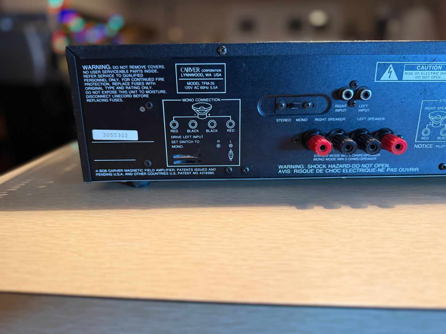 Carver TFM 35x Power Amplifier 250 WPC Stereo Mono Rare FULL Fresh Service! 🔥🎶