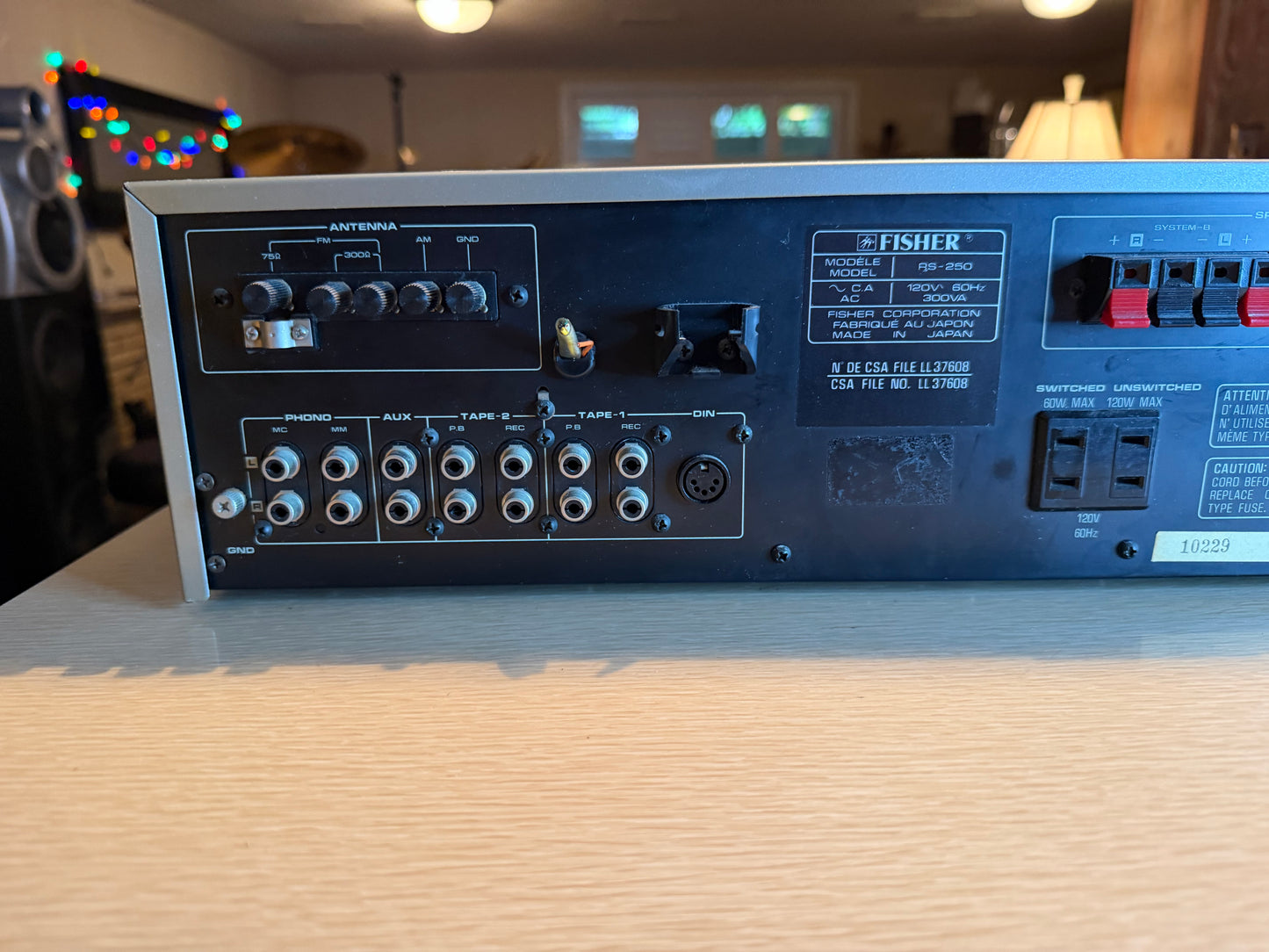 Vintage Fisher RS-250 Studio Standard Stereo Receiver Silver Japan FRESH SERVICE