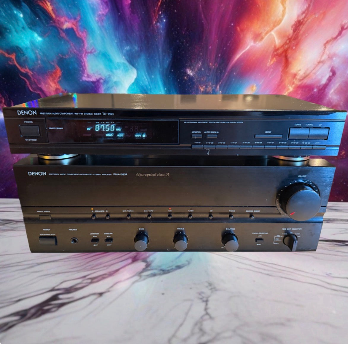 DENON Precision Stereo Amplifier PMA-1080R 105WPC + TU-280 Tuner Fresh Service🔥