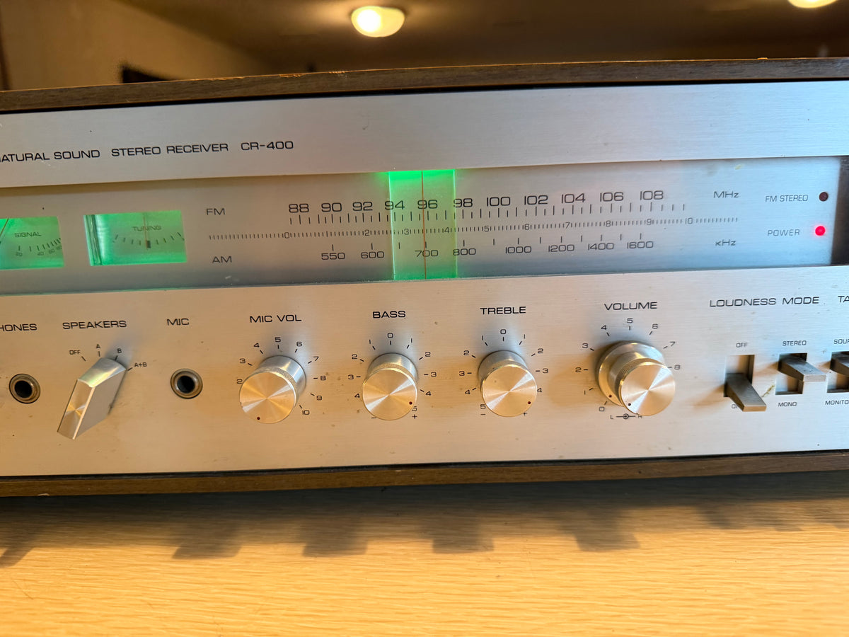 Vintage Yamaha CR-400 Natural Sound Receiver Excellent Fresh Service LED Upgrade