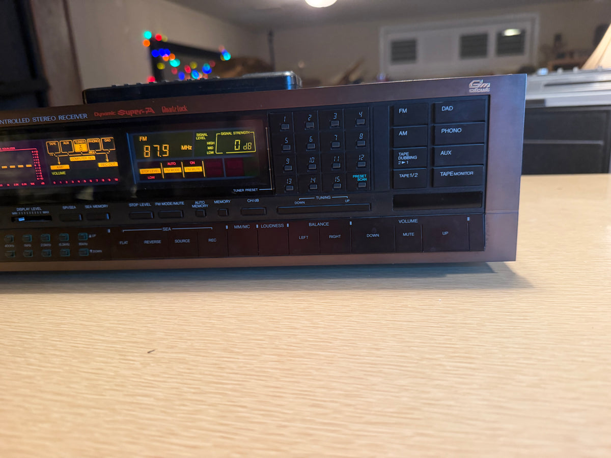 JVC R-X500B Computer Controlled Stereo Receiver w/ Remote & Equalizer Serviced