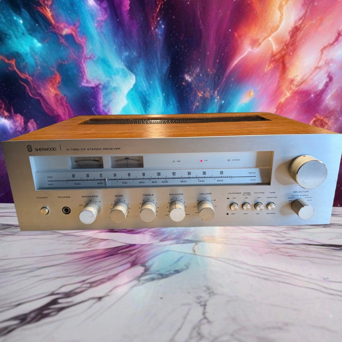 Vintage Sherwood S-7450 CP Stereo Receiver Amplifier  Fresh Servicing V RARE🔥🎶