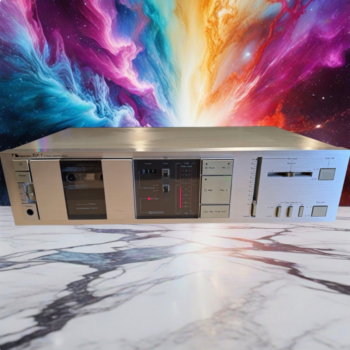 Nakamichi BX-1 Cassette Deck Rare Silver Variant Serviced Works & Sounds Great🎶