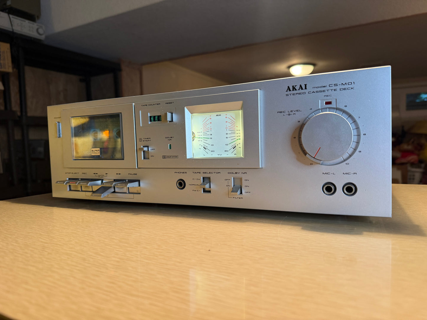 Akai CS-M01A  Cassette Deck Dolby - Clean, Working, Full Fresh Servicing Rare🎶