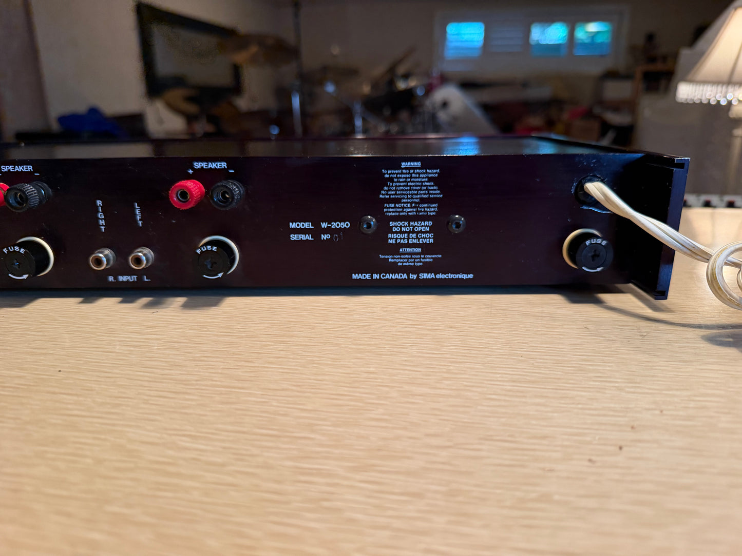 Vintage Sima W-2050 Stereo Power Amplifier Canadian Audiophile Simaudio 45WPC🎶