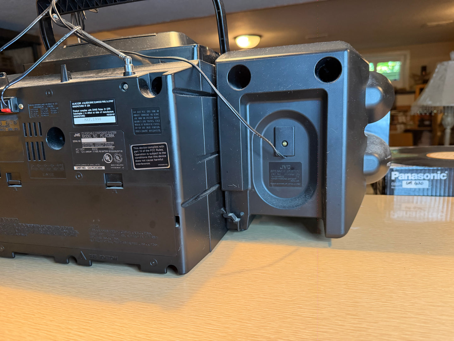 Vintage JVC PC-XC8BK Stereo A/Fm Cd Cassette Boom Box All Functions Operational!