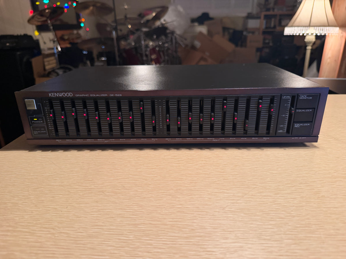 Kenwood Graphic Equalizer GE-52B Fresh Serviced Rare Red Faceplate Beauty🔥🎶