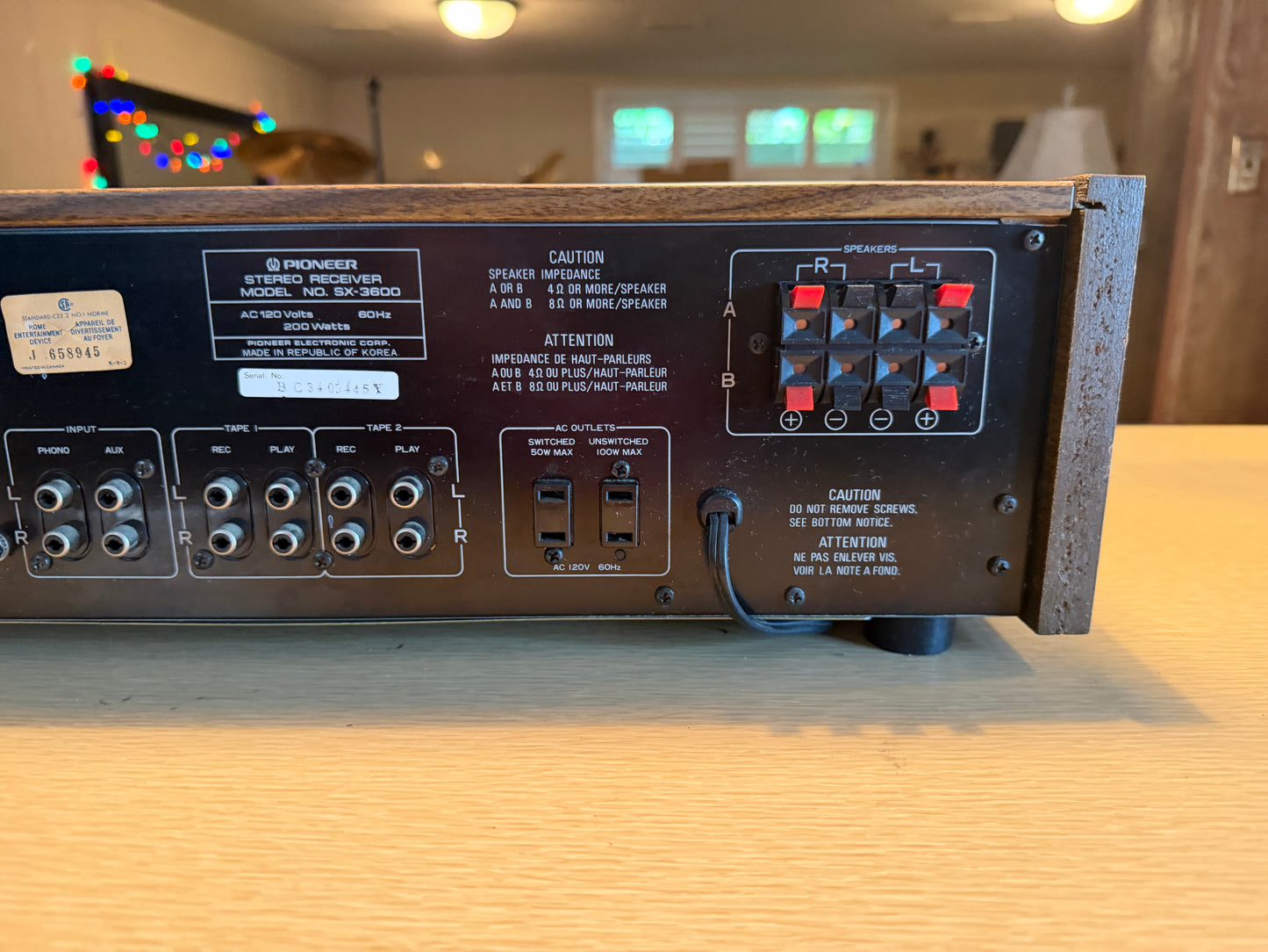 Pioneer SX-3600 Stereo Receiver Near Mint Full FRESH SERVICING Beautiful Sound🎶