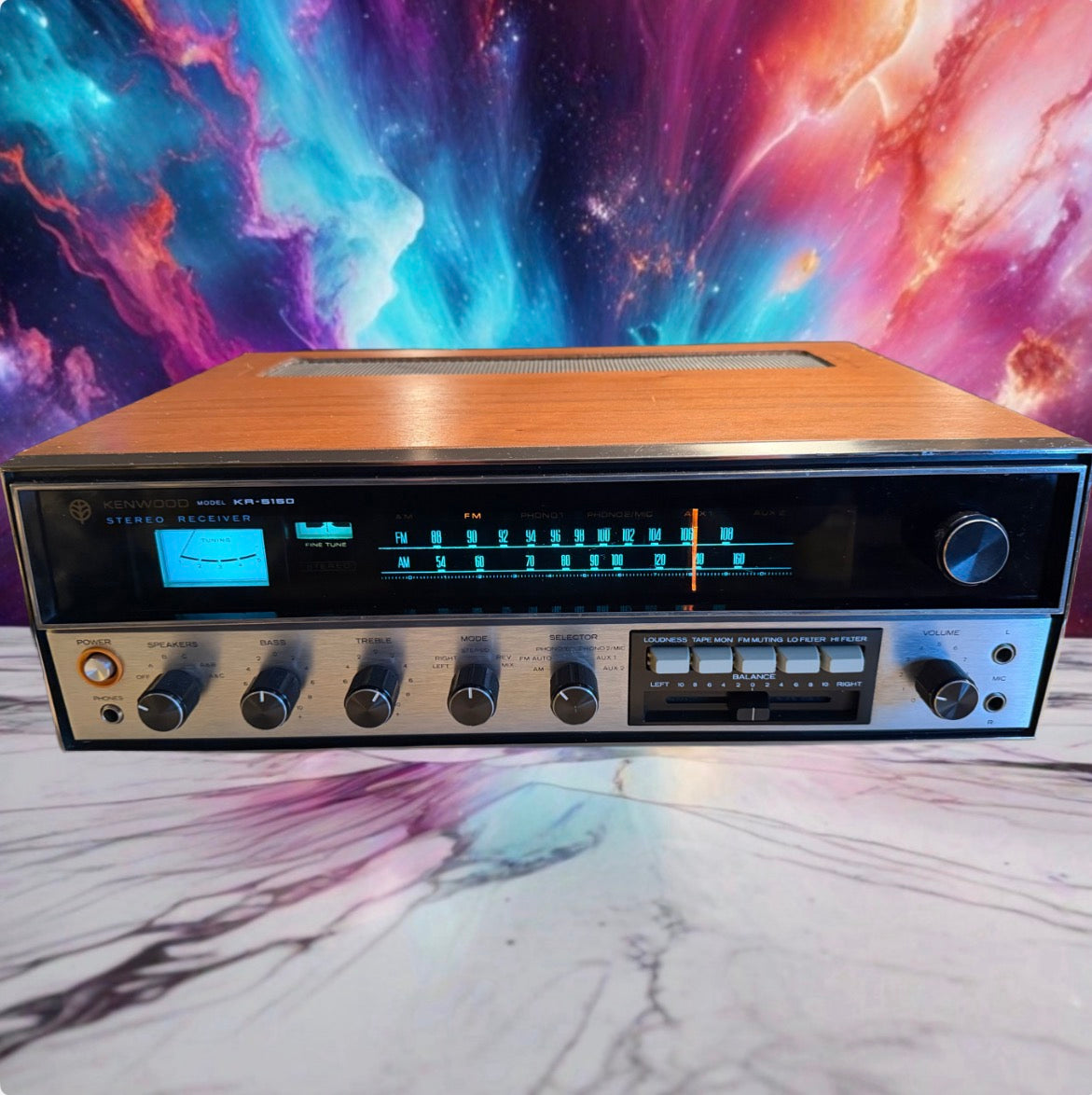 Vintage Kenwood KR-5150 Stereo Receiver Amplifier Serviced Crisp Sound Rare🔥🎶