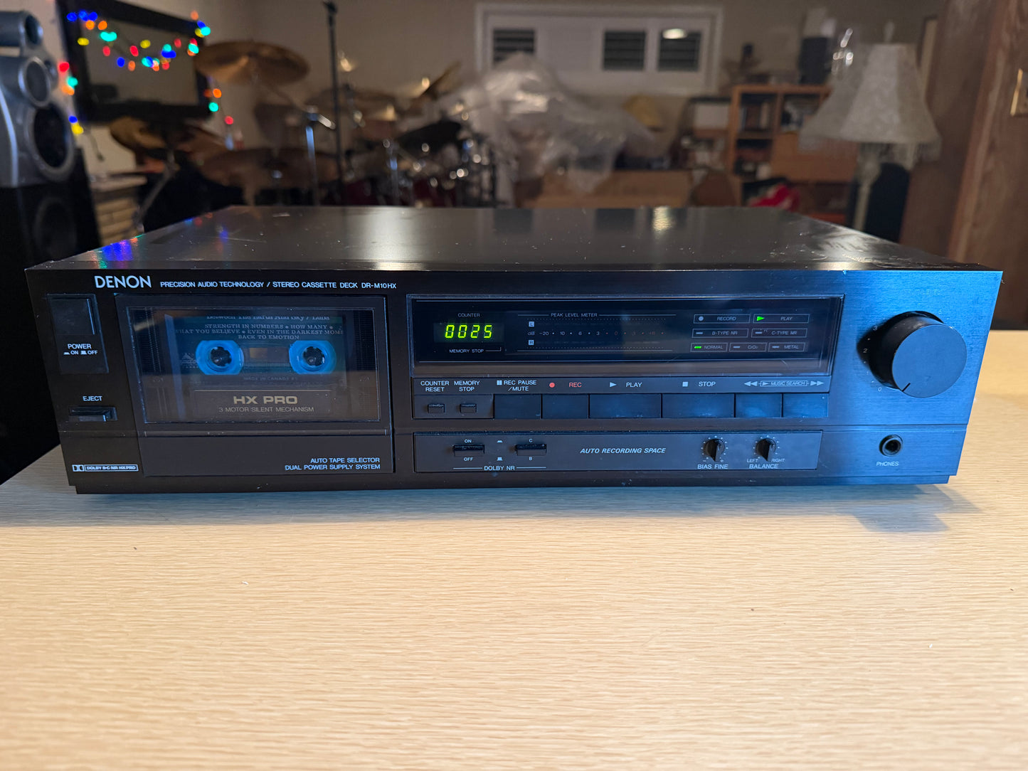 Denon DR-M10HX Cassette Deck HXPRO DOLBY C Serviced New Belts High Fidelity Rare