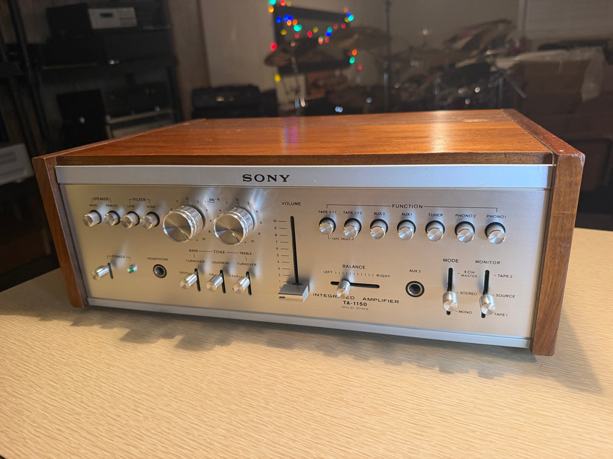 Sony TA-1150 Solid State Integrated Amplifier Silver Fresh Service Japan Beauty!