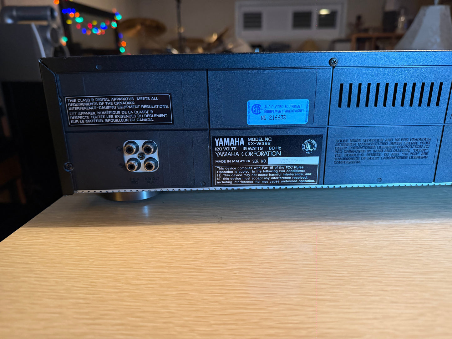 Yamaha KX-W382 Dual Cassette Deck Recorder FRESH SERVICING Near Mint Beauty 🎶💎