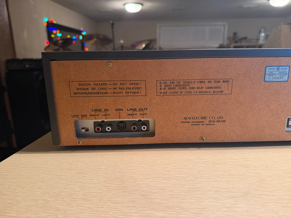 AKAI GX-M10 Cassette Deck High Fidelity Full Fresh Service Works Great V Rare🎶