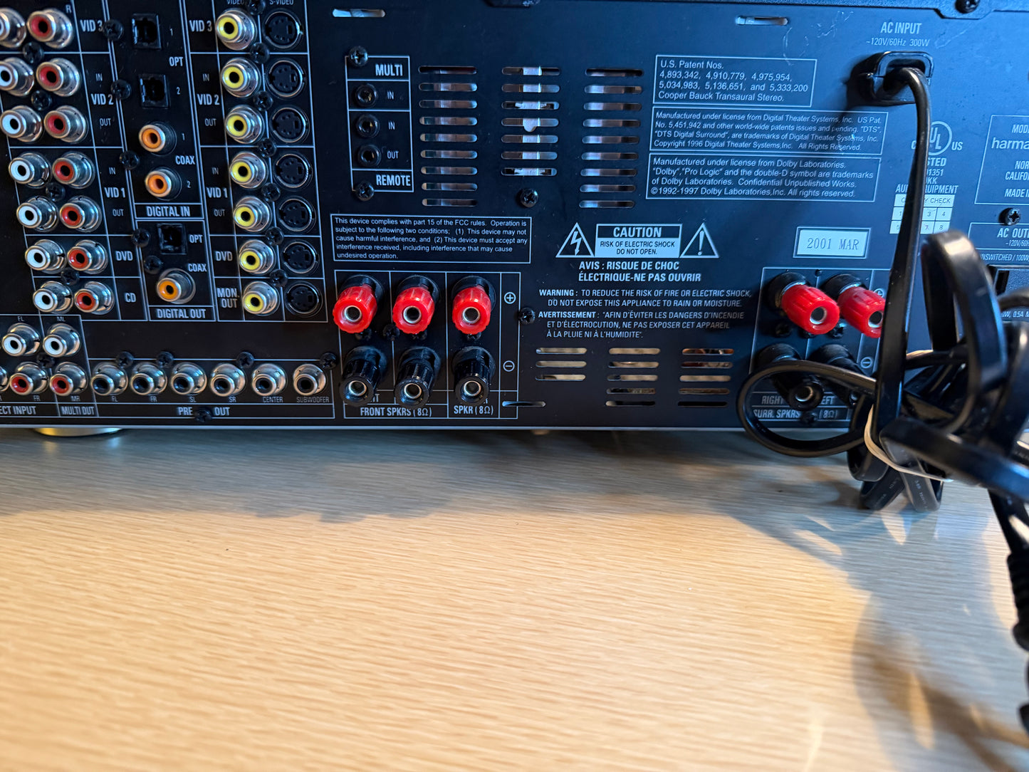 Harman Kardon AVR-310 AV Receiver 🎵 Home Theater 5.1 Ch Dolby Black *SERVICED*