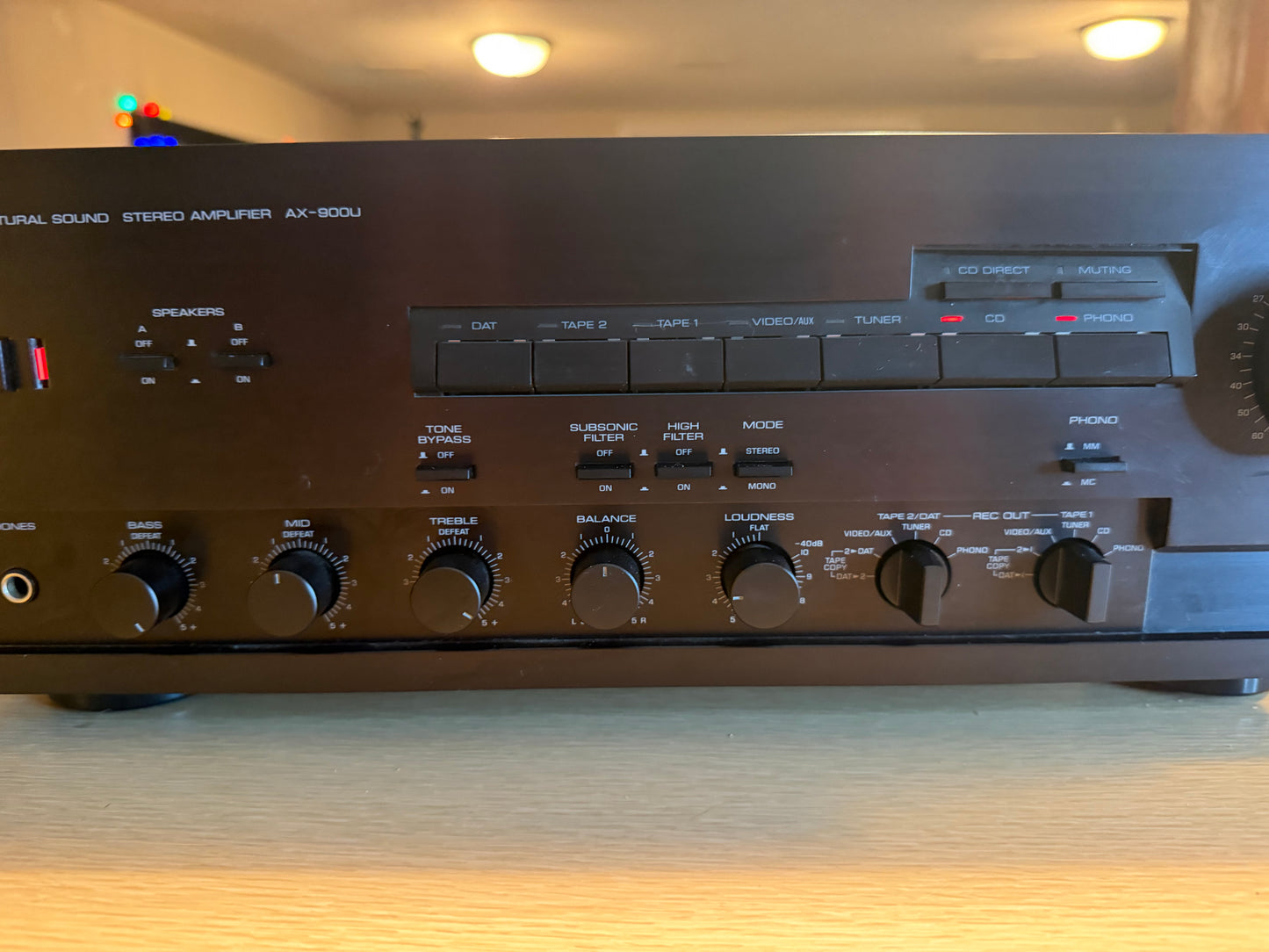 YAMAHA AX-900U Integrated Amplifier Full Fresh Service 130 WPC Near Mint Beast🔥