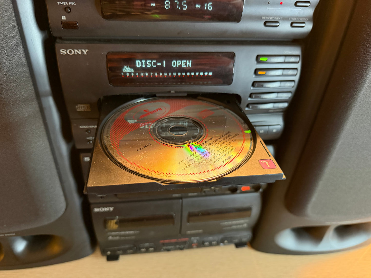 Sony MHC-C70 Hi-Fi Component System Dual Cassette Deck Professional Servicing