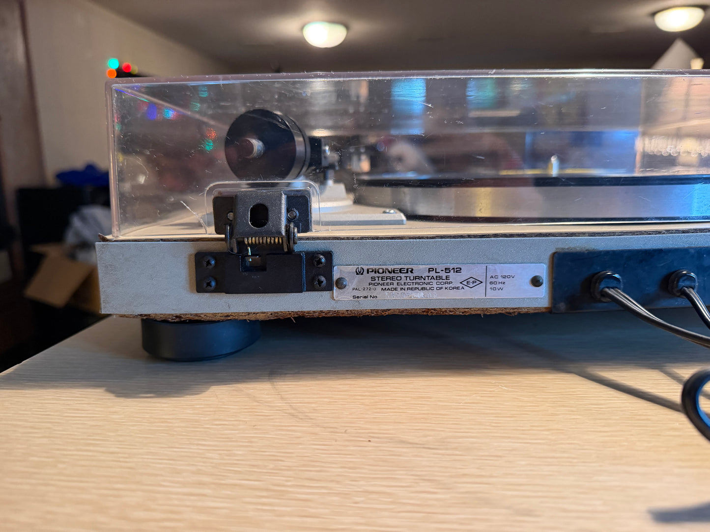 Vintage Pioneer Stereo Turntable Model PL-512 Serviced - GT Grado Stylus 🔥🎶