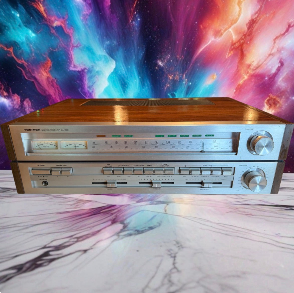 Toshiba Stereo Receiver SA-520 - Made In Japan 1976 - Serviced & Works Great🎶🔥