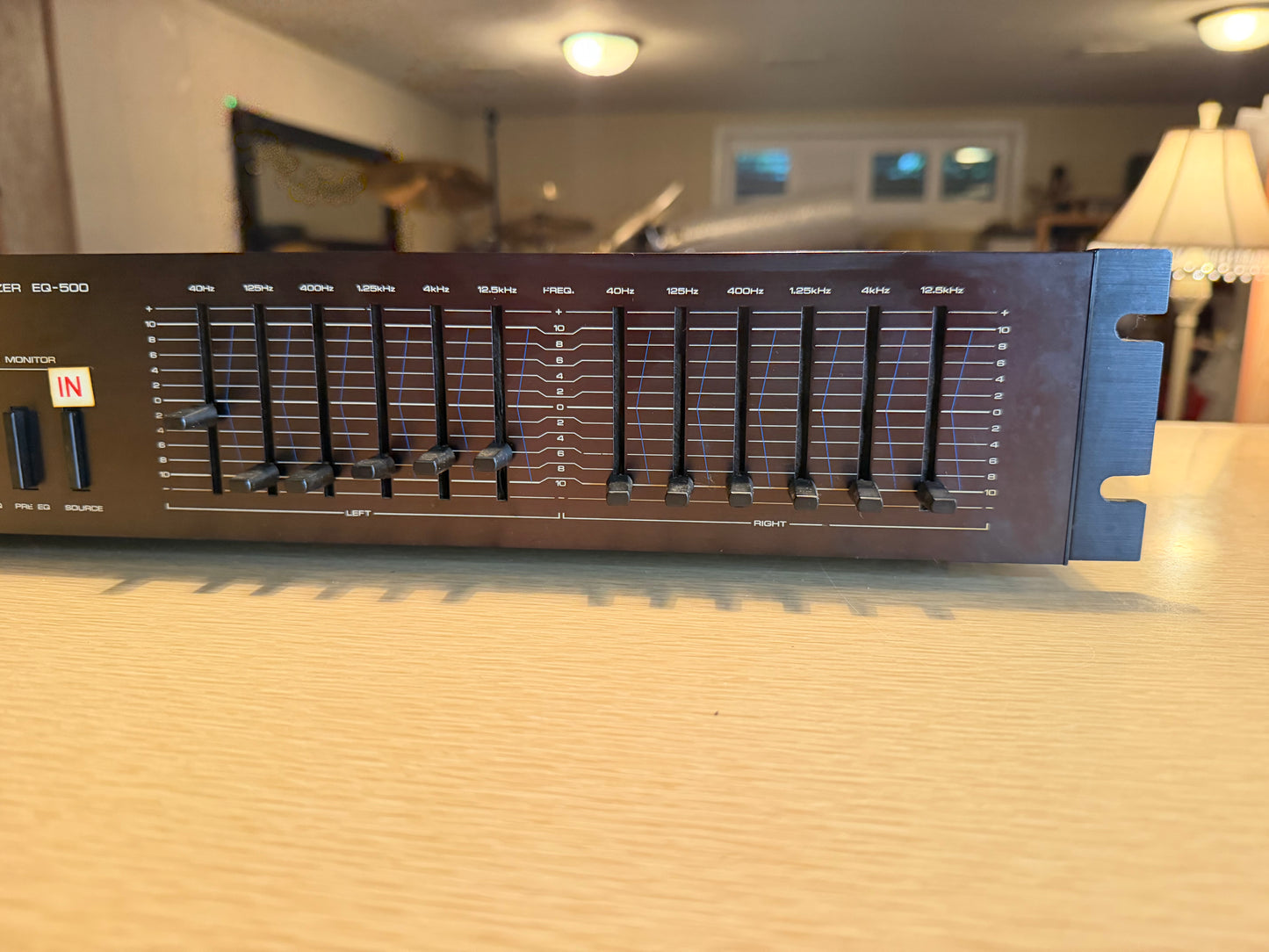 Nikko Graphic Equalizer Model EQ-500 RARE Red Faceplate Rack Mount SERVICED🔥🎶