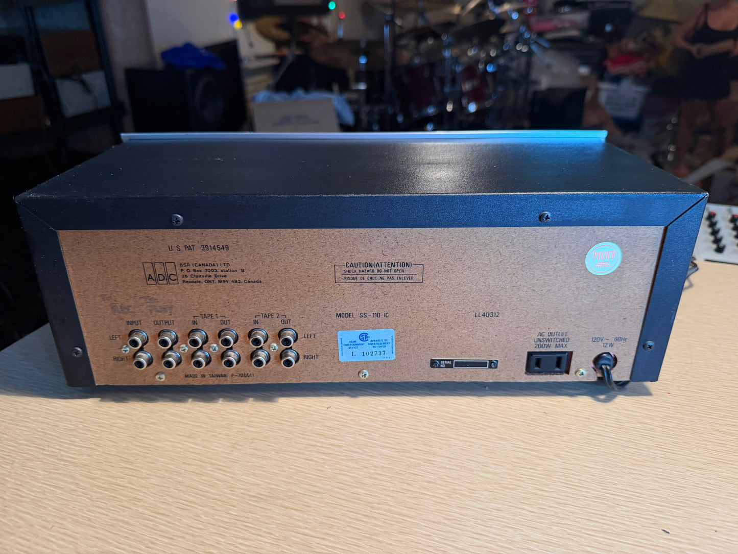 ADC SS-110 IC Sound Shaper Vintage Stereo Equalizer  Fresh Service Rare Silver