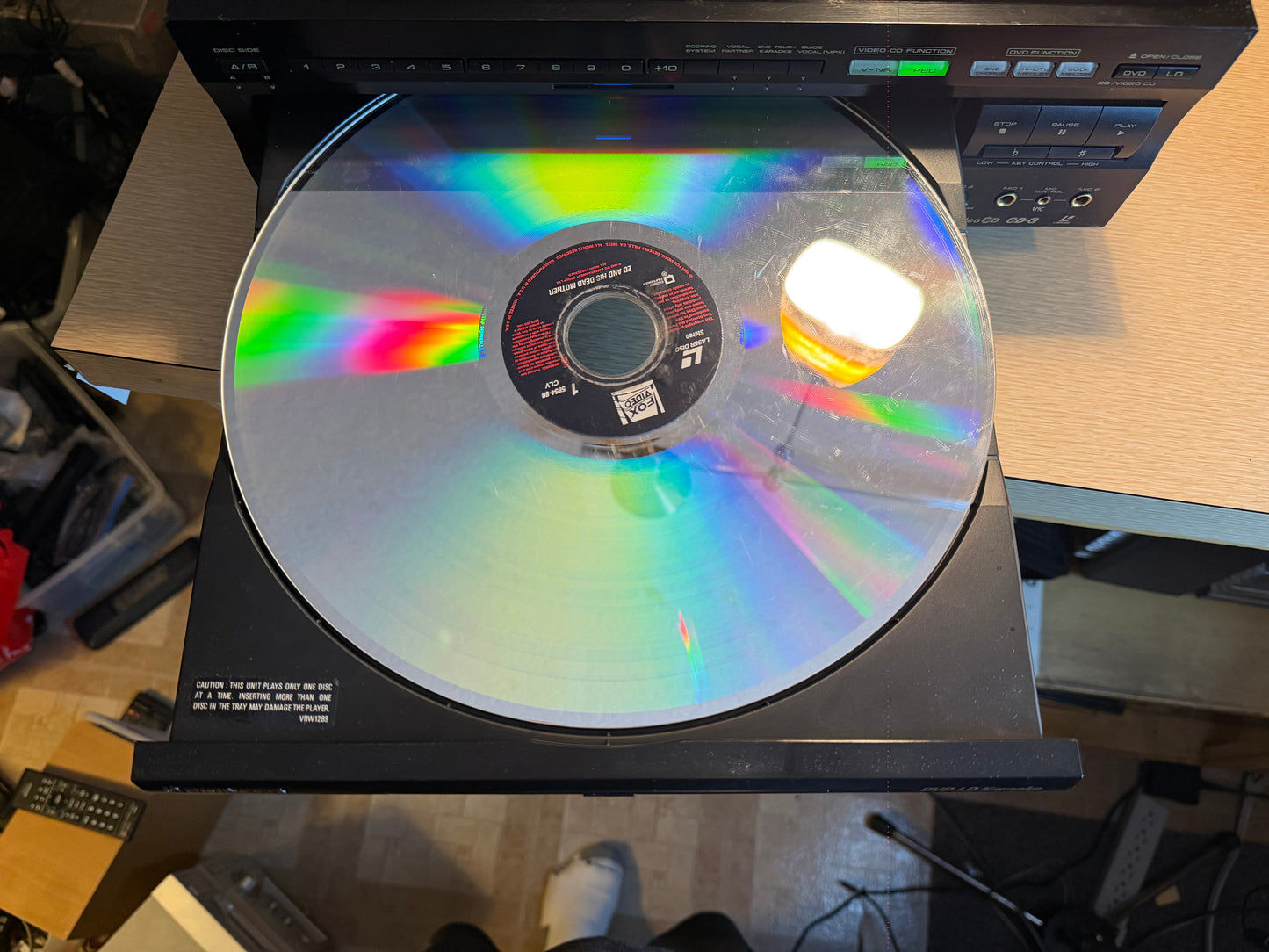 Pioneer Laser Disc DVL-V888 Dvd Cd Ld PLAYER Karaoke Tested Works Rare Beast🔥