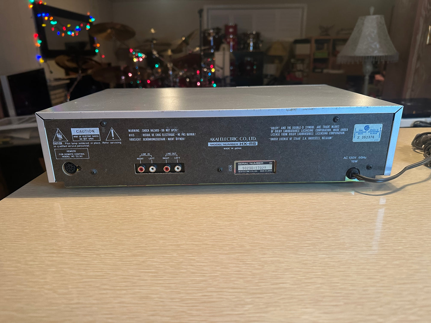 AKAI EA HX-R5 STEREO CASSETTE PLAYER JAPAN SILVER FRESHLY SERVICED VERY RARE🔥🎶