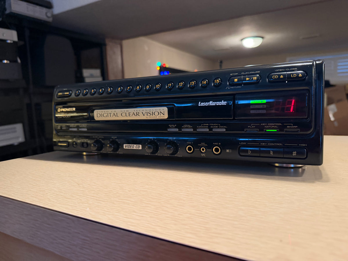 Pioneer CLD-100KV LaserDisc Player – Professionally Serviced W/ Receipt Rare🎶🔥