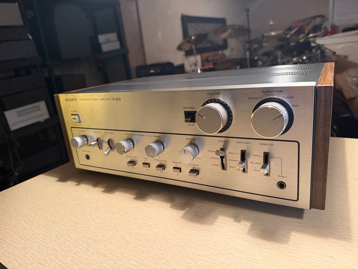 Sony TA-3650 Stereo Integrated Amplifier Japan 55 WPC Vintage Silver Serviced🎶
