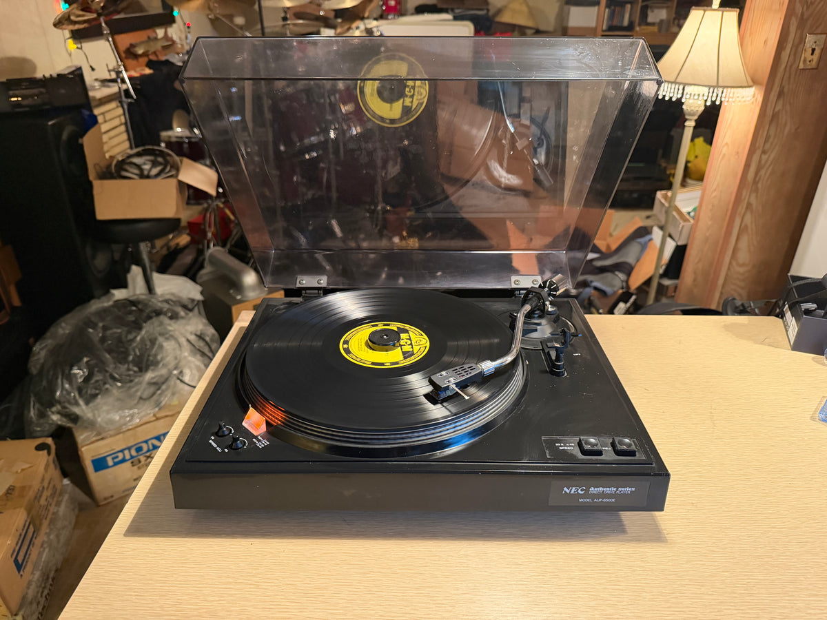 NEC Authentic Series AUP-6500E Direct Drive Turntable Fresh Service Works Great!