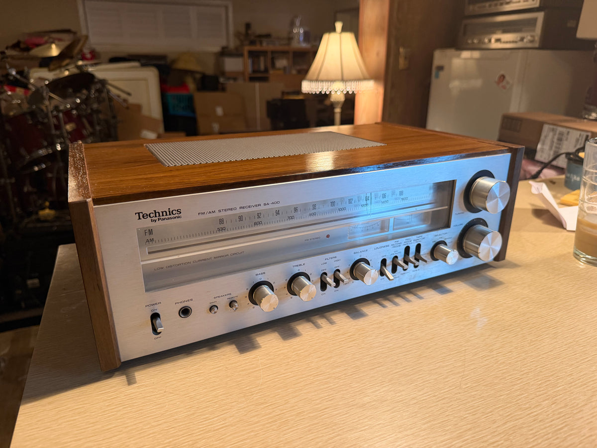 Near Mint Technics SA-400 Vintage Stereo Receiver Fresh Pro Service Beauty🔥🎶