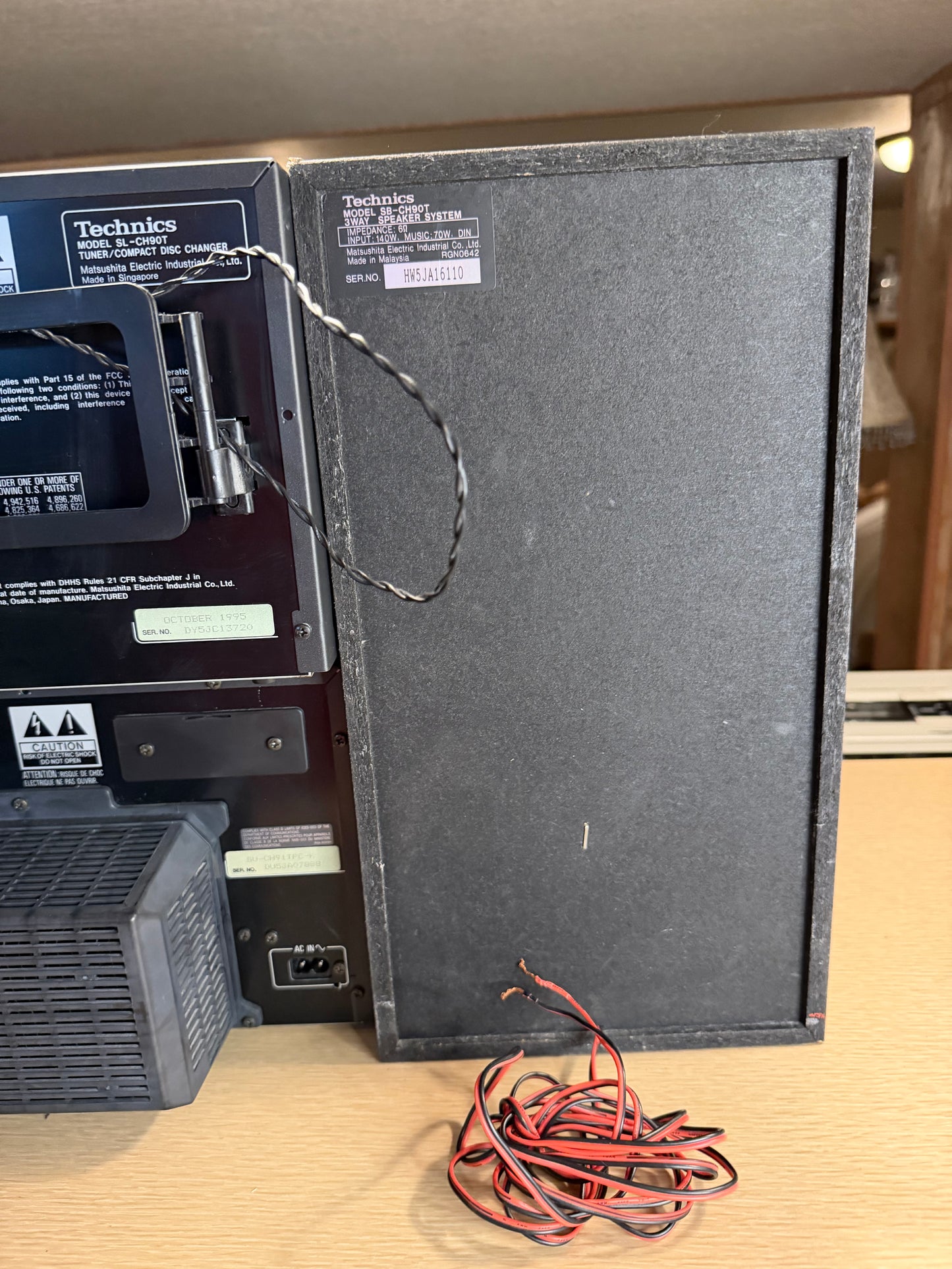 Technics SC-CH90t System SU-CH91T Cassette Deck Amp+SL-CH90T Tuner Cdp Serviced!