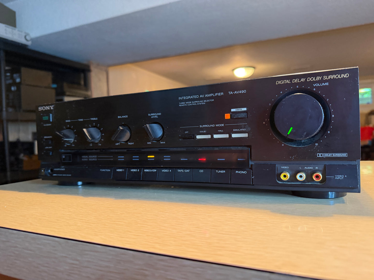 Sony TA-AV490 Integrated Stereo Amplifier Dolby Pro Logic Surround Fresh Service