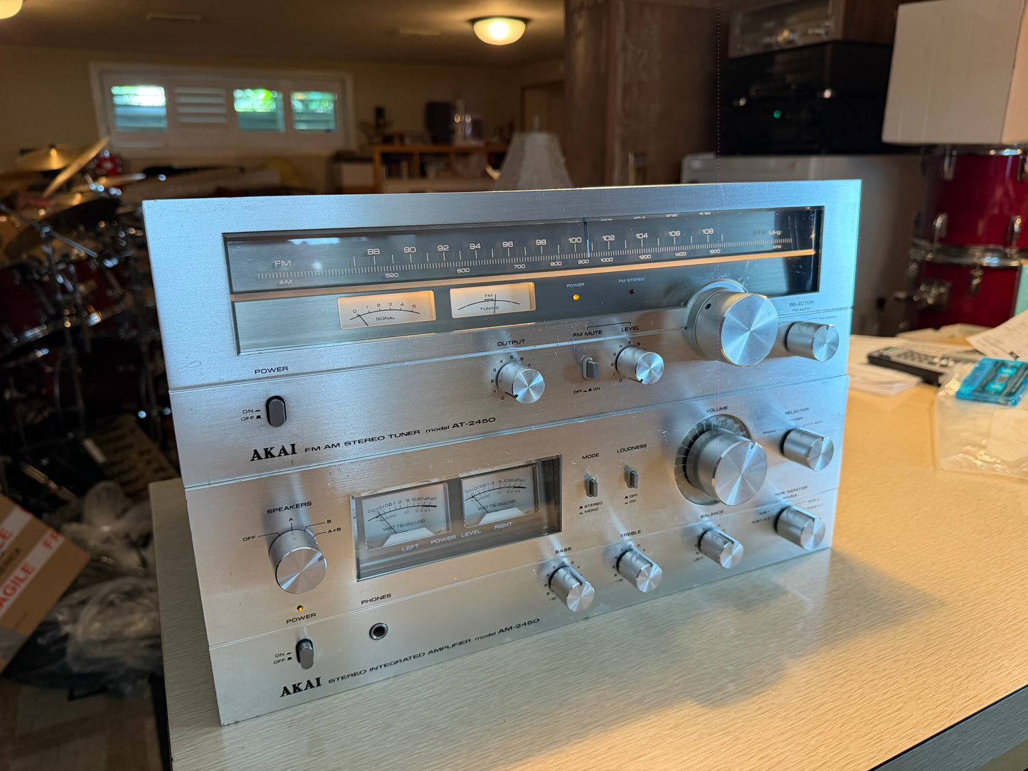 AKAI - AM-2450 Amplifier & AT-2450 Fully Serviced And Fully Operational Beauty🔥