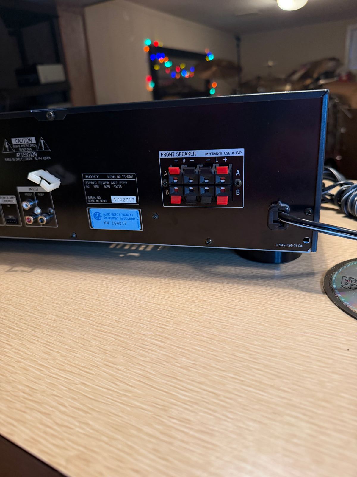 Near Mint Full Fresh Service Sony TA-N511 Stereo Power Amplifier 135WPC Beast🔥
