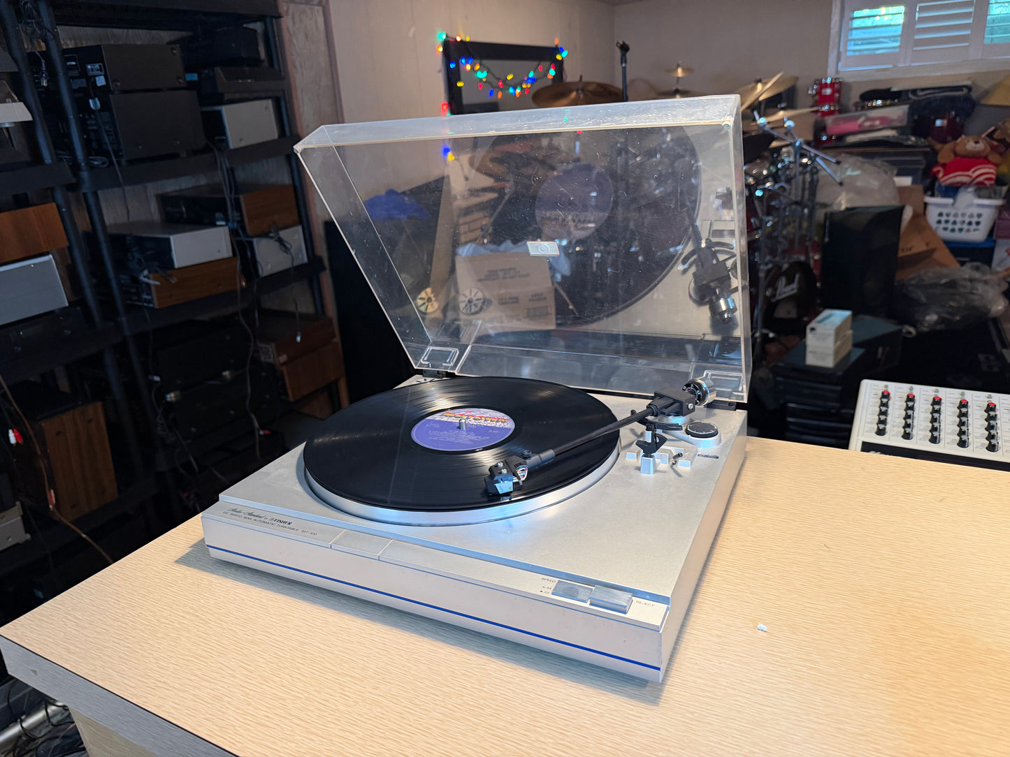 Studio Standard Fisher MT-100 DC Servo Semi-Auto Belt Drive Turntable Serviced🎶