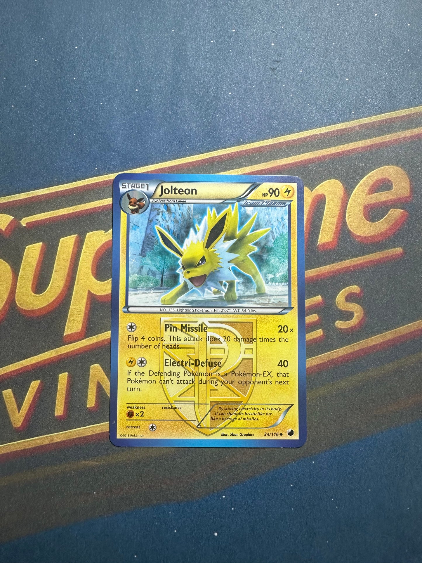 Jolteon Team Plasma Non Holo Plasma Freeze 34/116 LP