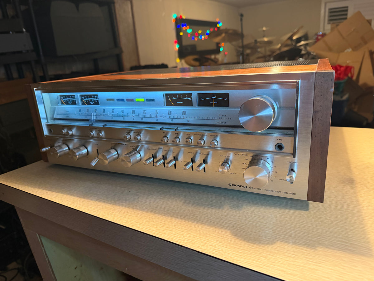 MONSTER Pioneer SX-980 Vintage Receiver Amplifier Fresh Pro Service New Bulbs 🔥
