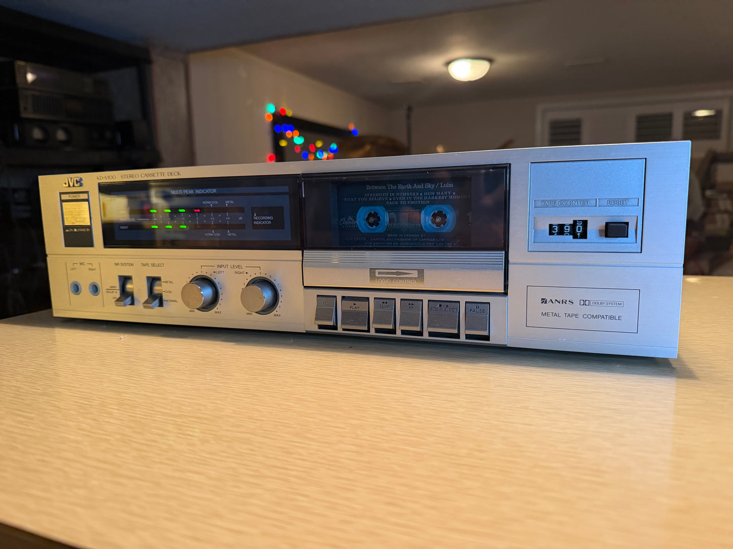 JVC KD-V100 Stereo Cassette Tape Deck Vintage Full Fresh Service Sound Great!