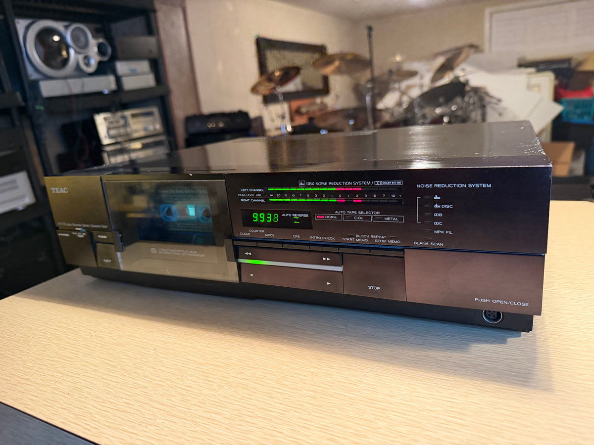 TEAC R-777X Cassette Deck 3 Head SUCK FACE! Auto Reverse, dbx, Dolby BC Serviced