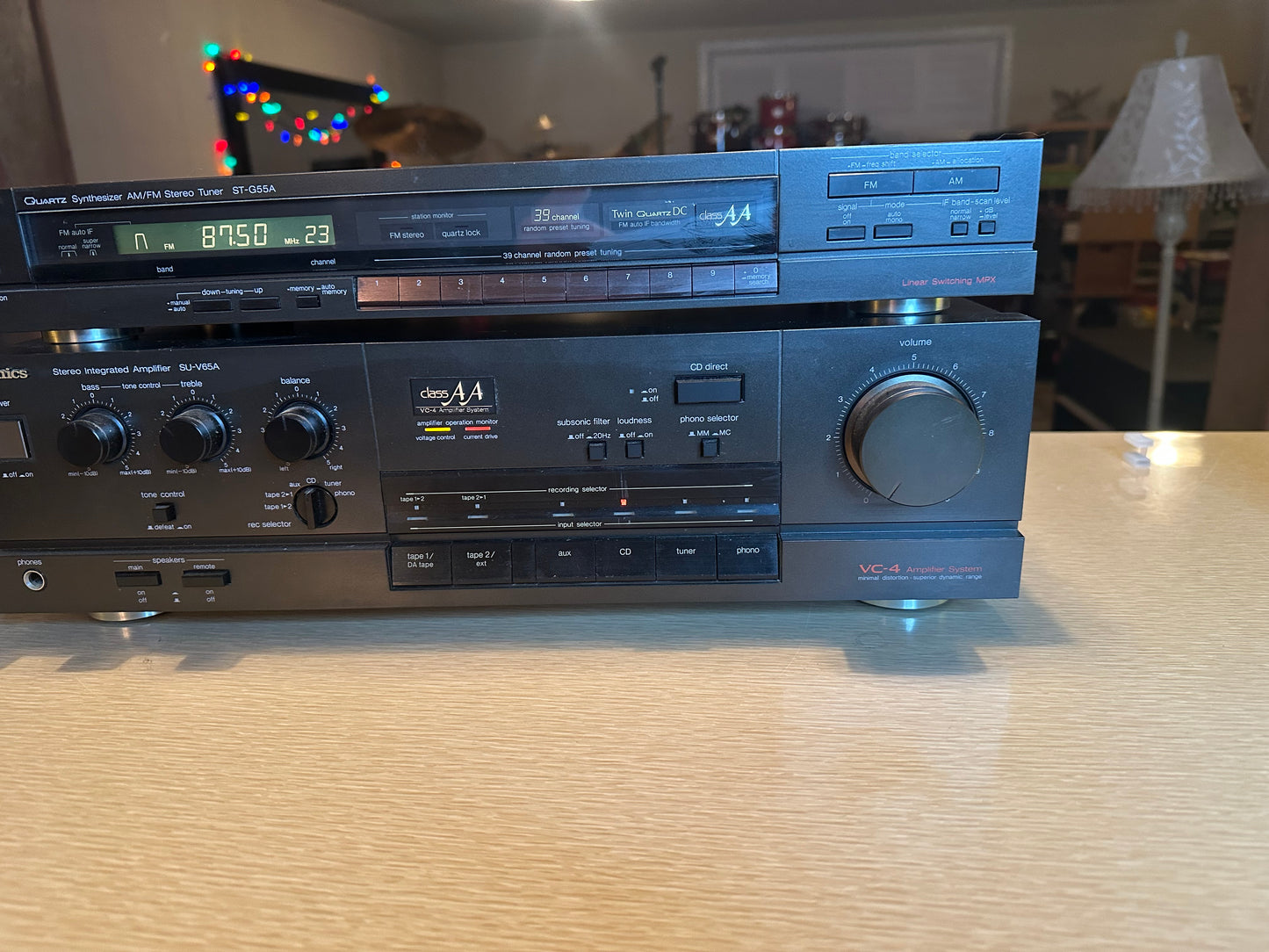 Technics SU-V65A Integrated Amplifier Class AA VC-4 + ST-G55A Tuner SERVICED