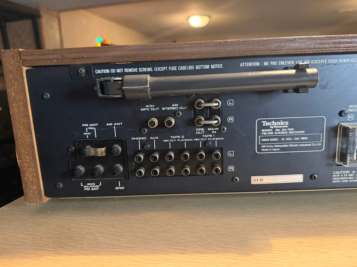 Technics  SA-700 AM/FM Stereo Radio Receiver FULL Pro Servicing Recapped Beauty!