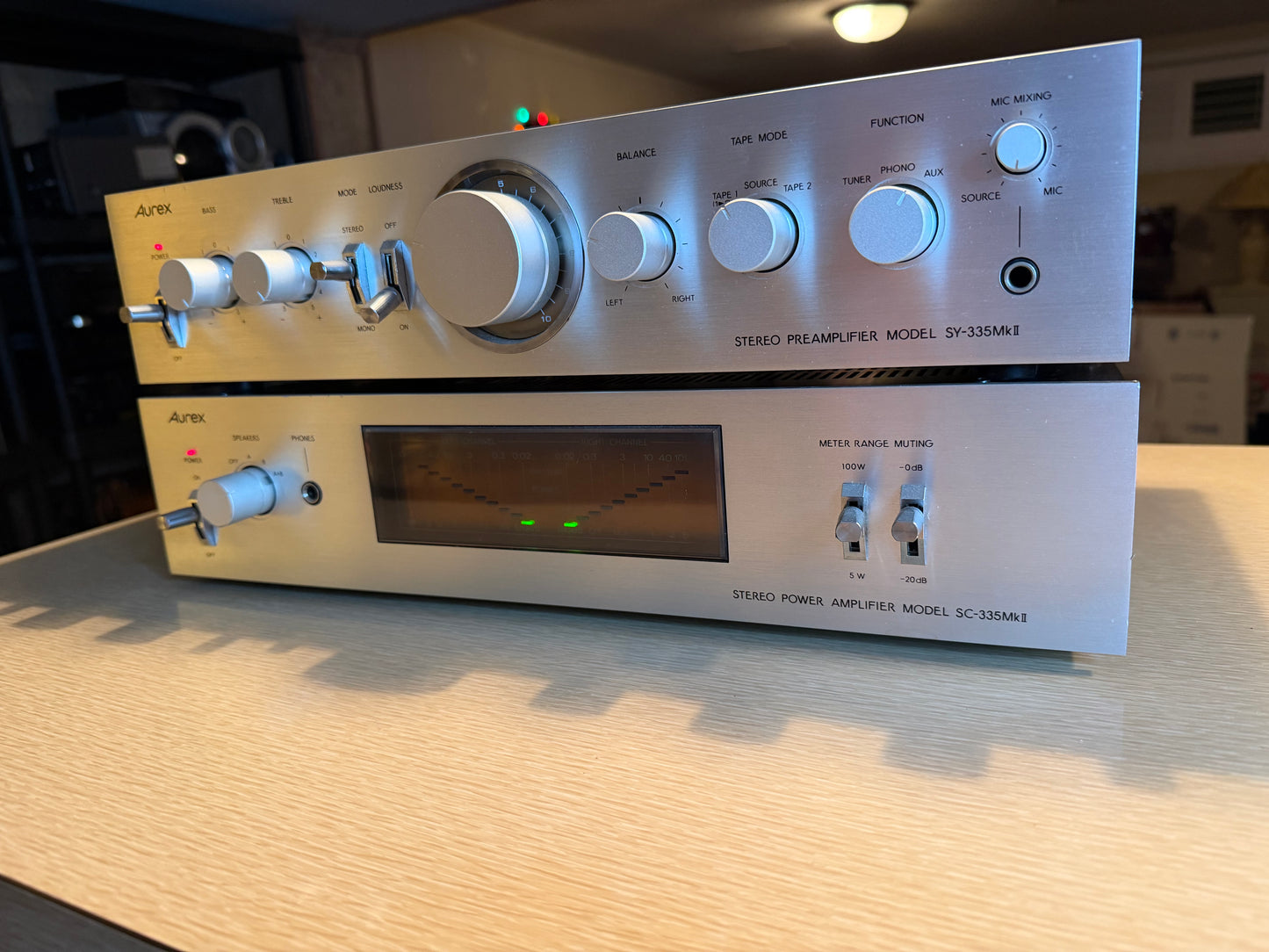 Toshiba AUREX SC-335 MK II Amp & Toshiba SY-335 MK II Preamp FULL FRESH SERVICE!
