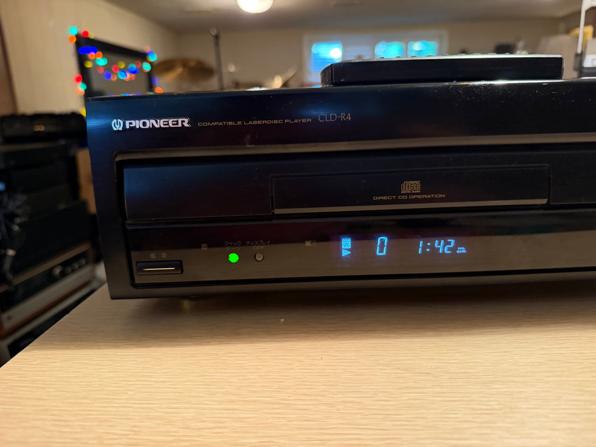 Pioneer CLD-R4-K LaserDisc CD Player LD Player Tested Working JDM With Remote🔥