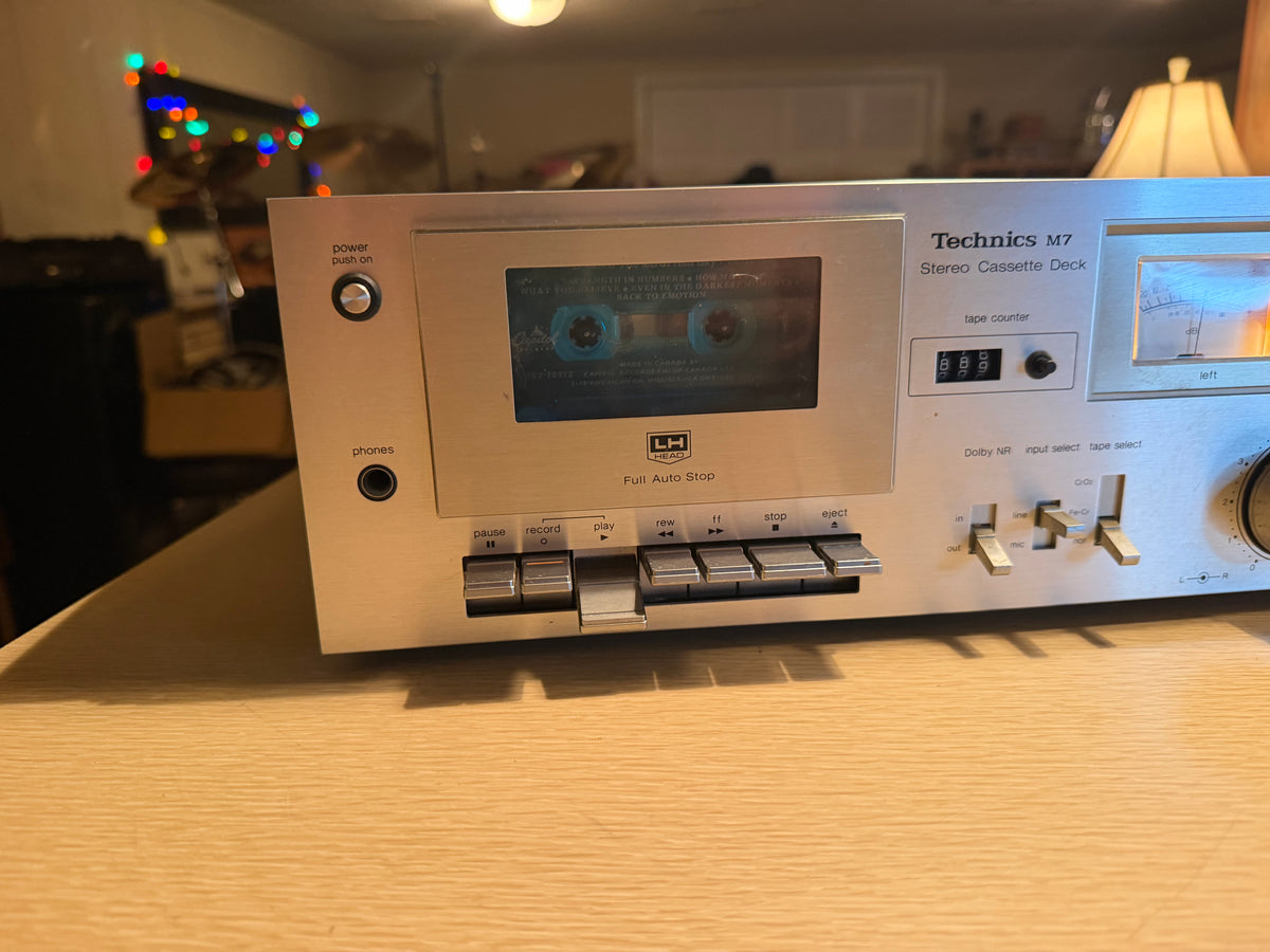 Technics RS-M7 Stereo Cassette Deck Works Great Full Fresh Service Near Mint🎶🔥